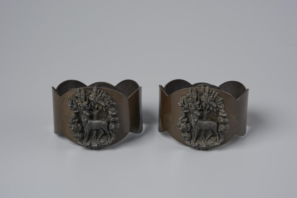 Paar rouwarmbanden, Noord-Holland, circa 1850