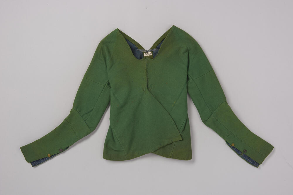Groen wollen vrouwenjak, Bunschoten, circa 1890