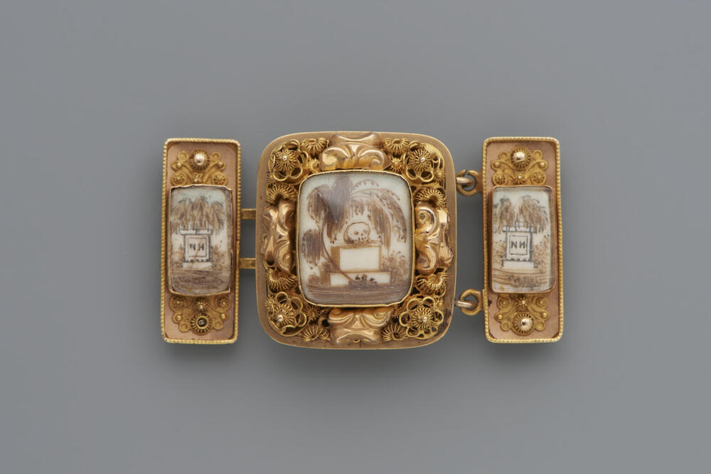 Gouden slot met haarwerk, Noord-Holland, 1878–1914