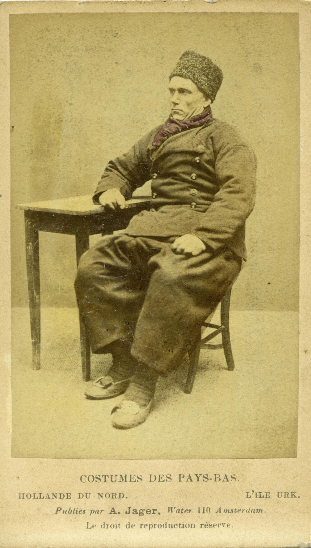Man in Urker dracht, voor 1905
