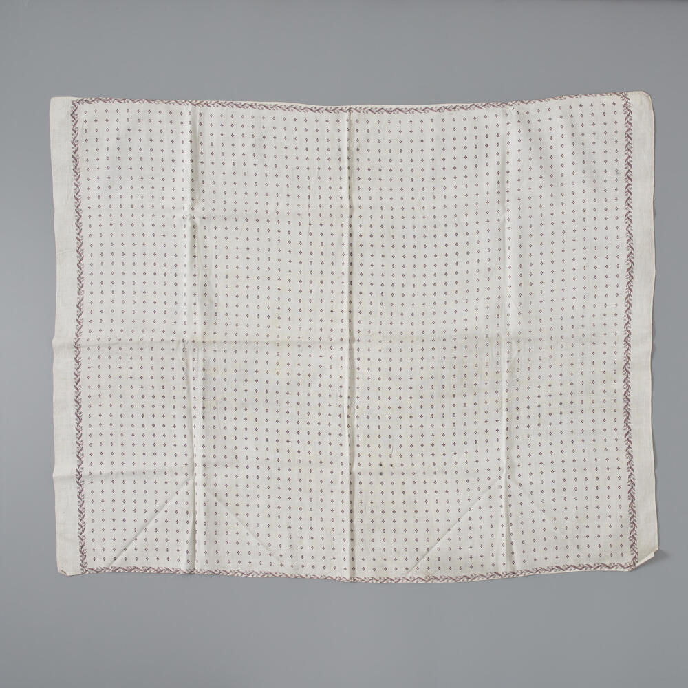 Vierkante doek van bedrukte katoen, Markelo, voor 1971