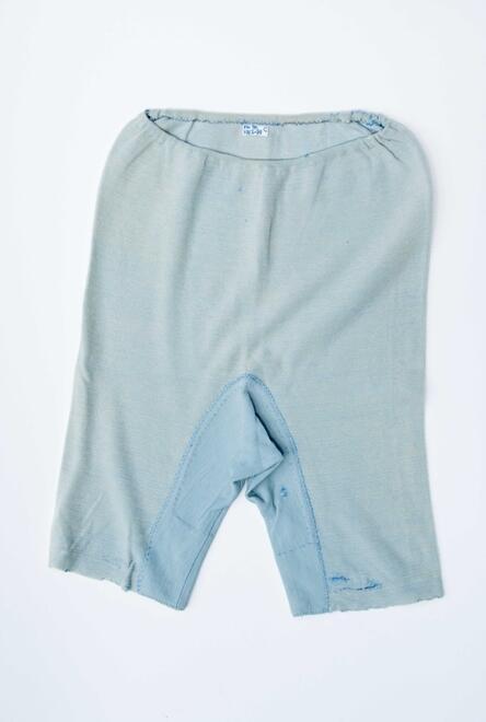 Directoire van lichtblauw wollen tricot