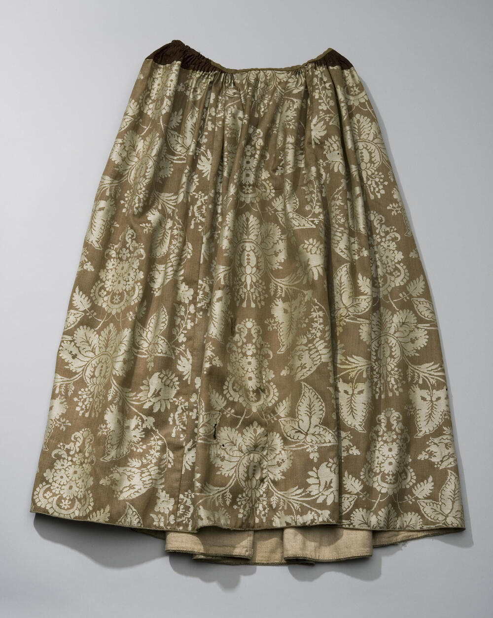 Rok van wollen damast, Zaanstreek, 1700–1800