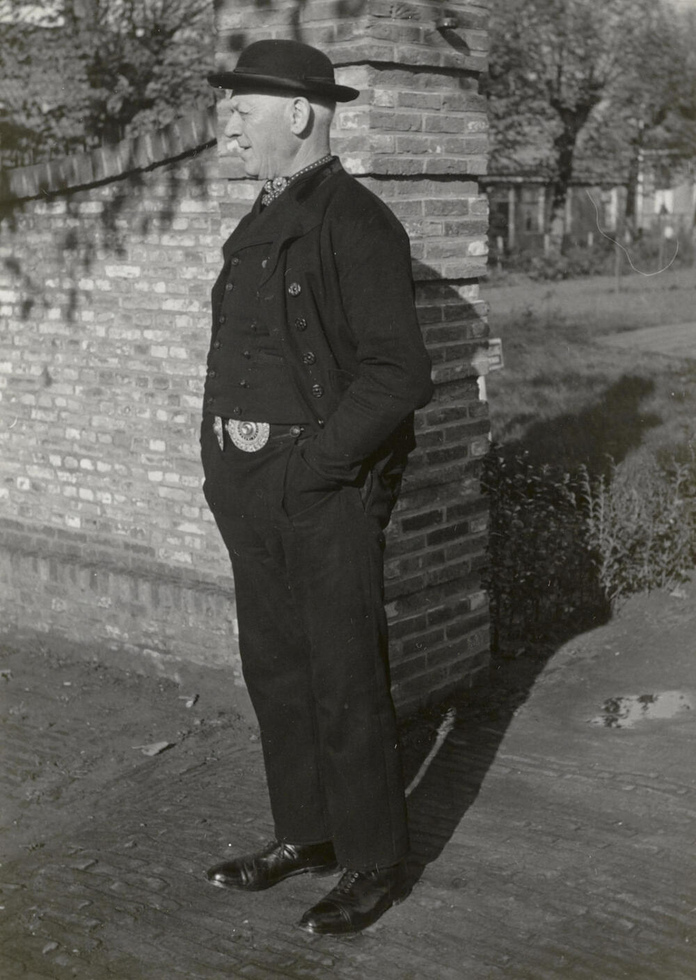 David Klap, caféhouder in Nieuwland, 1950