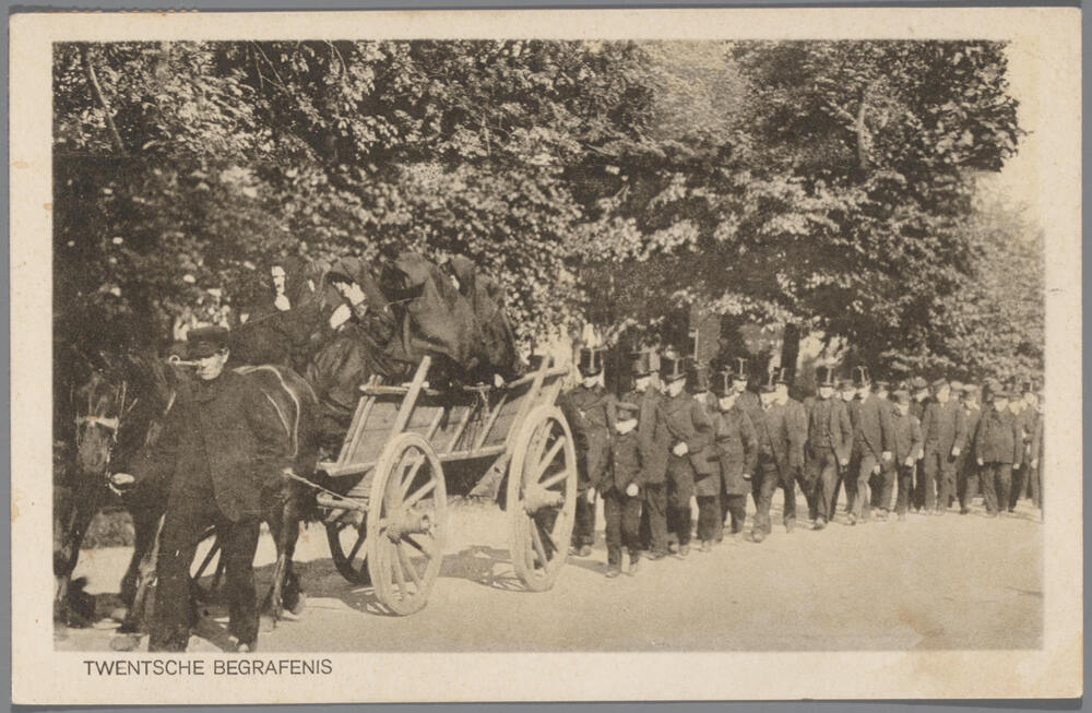 Begrafenis in Twente, circa 1900