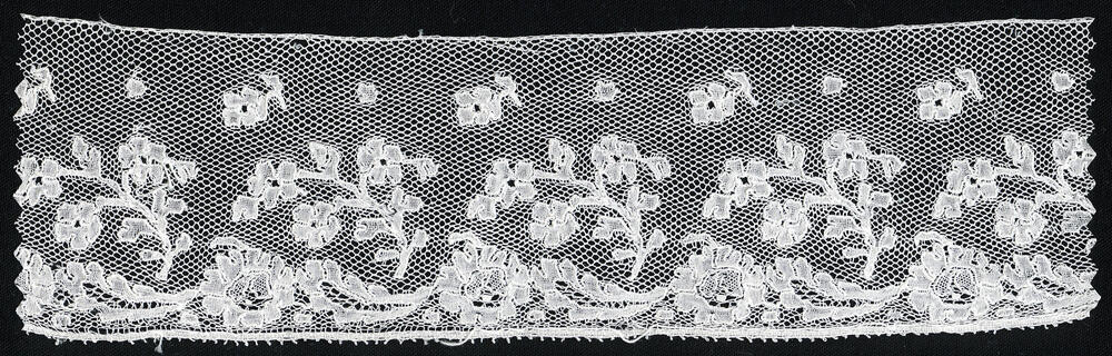 Strook Mechelse kloskant, vermoedelijk Turnhout, 1850–1900