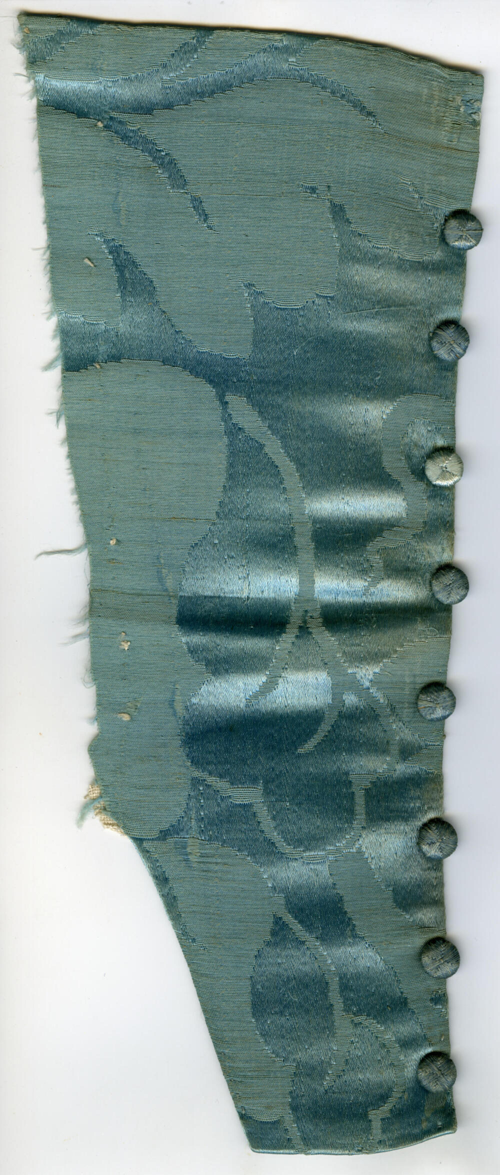 Fragment van een kledingstuk van zijdedamast, Frankrijk, circa 1740