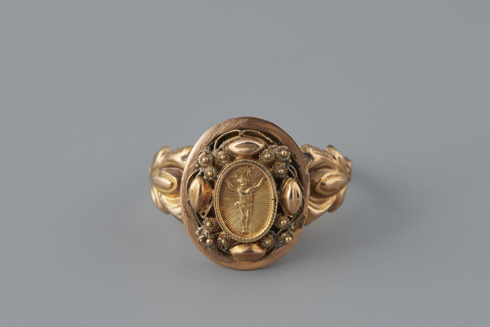 Ring met crucifix, Noord-Brabant, 1853–1906