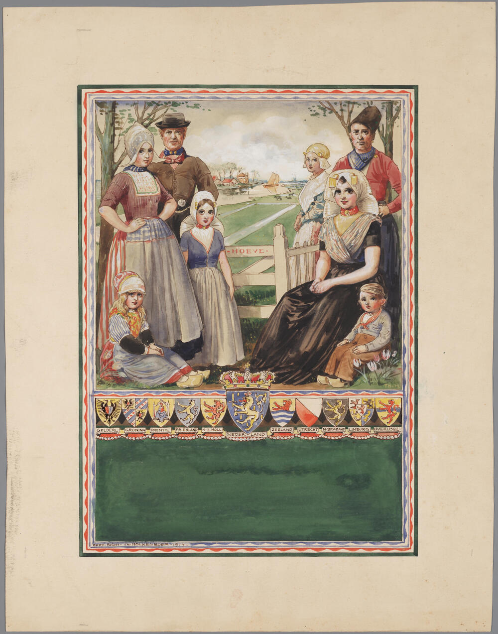 Ontwerp voor een boekomslag, 1914