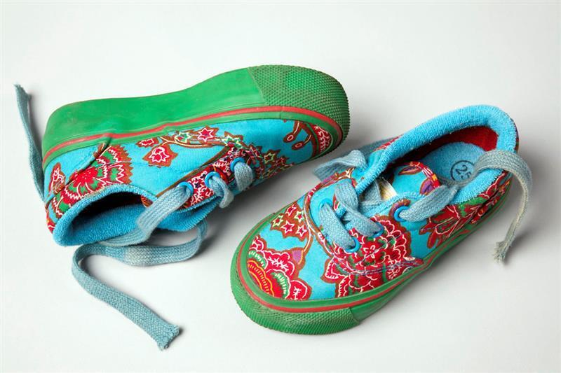 Paar kinderschoenen