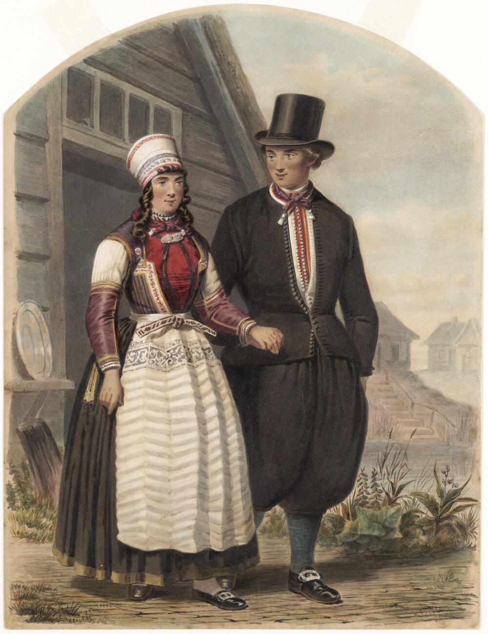 Bruidspaar van Marken