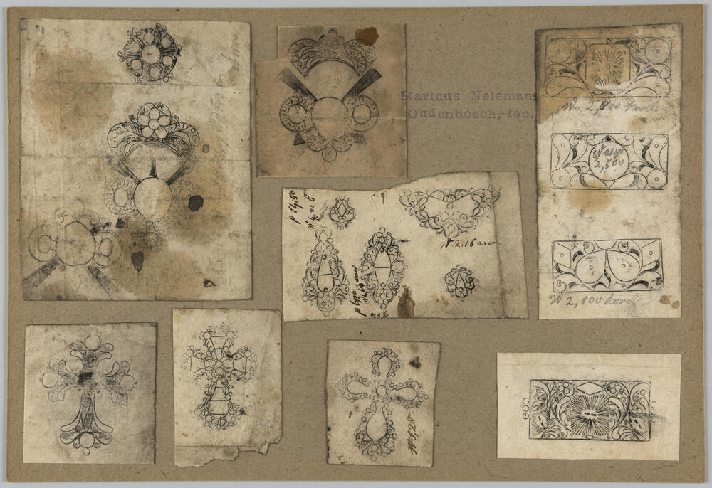 Wrijfsels van streeksieraden, Oudenbosch, 1853–1895