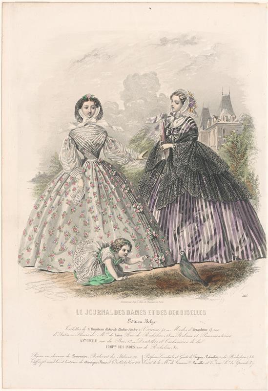 Kostuumprent uit Le Journal des Dames et des demoiselles