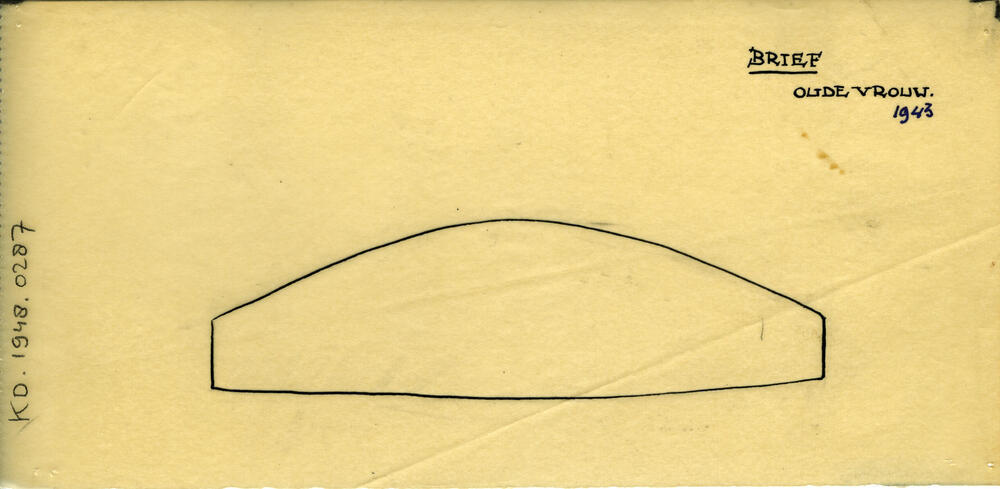 Tekening van een 'brief', Marken