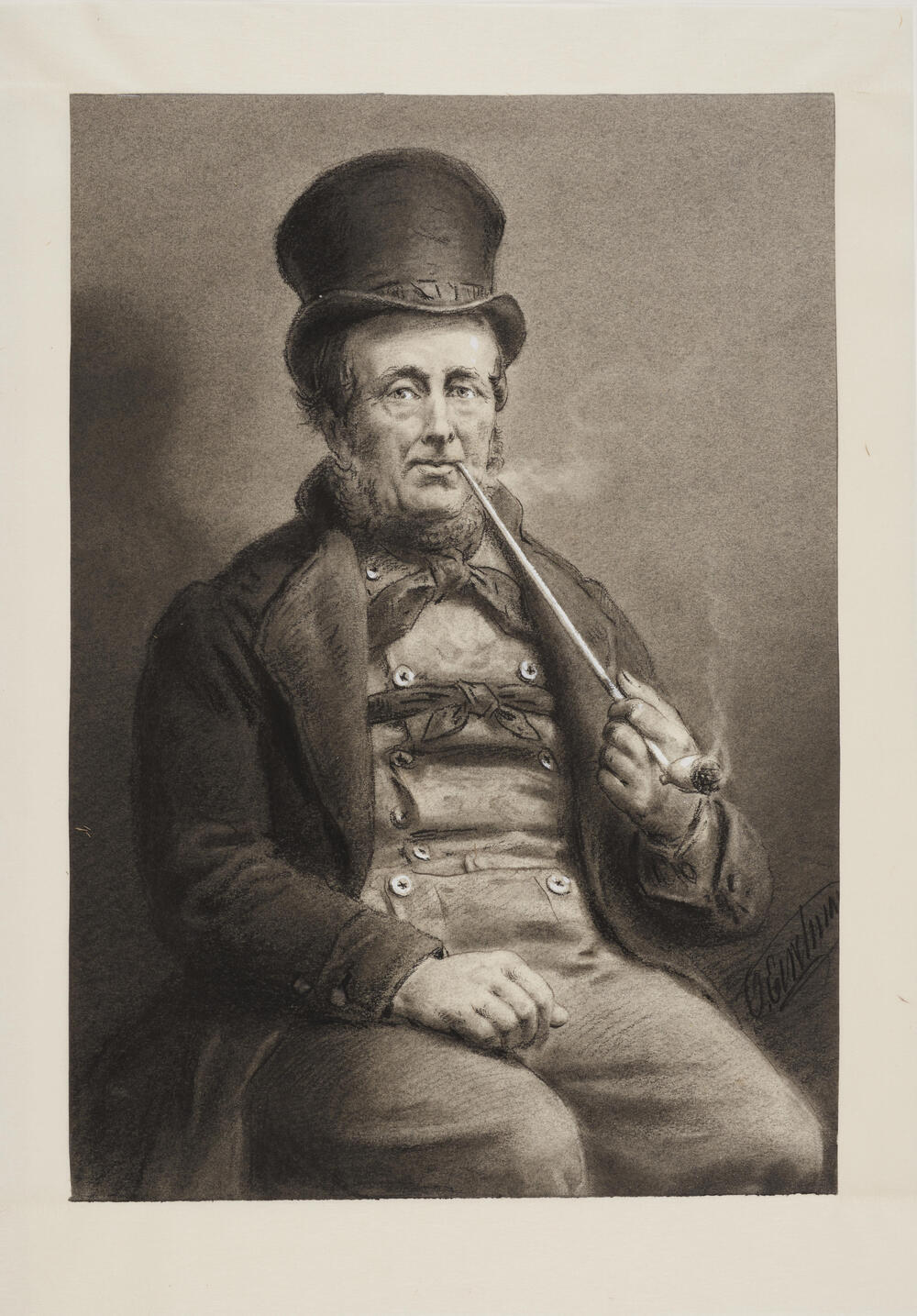 Pijprokende man uit Staphorst, 1875–1926