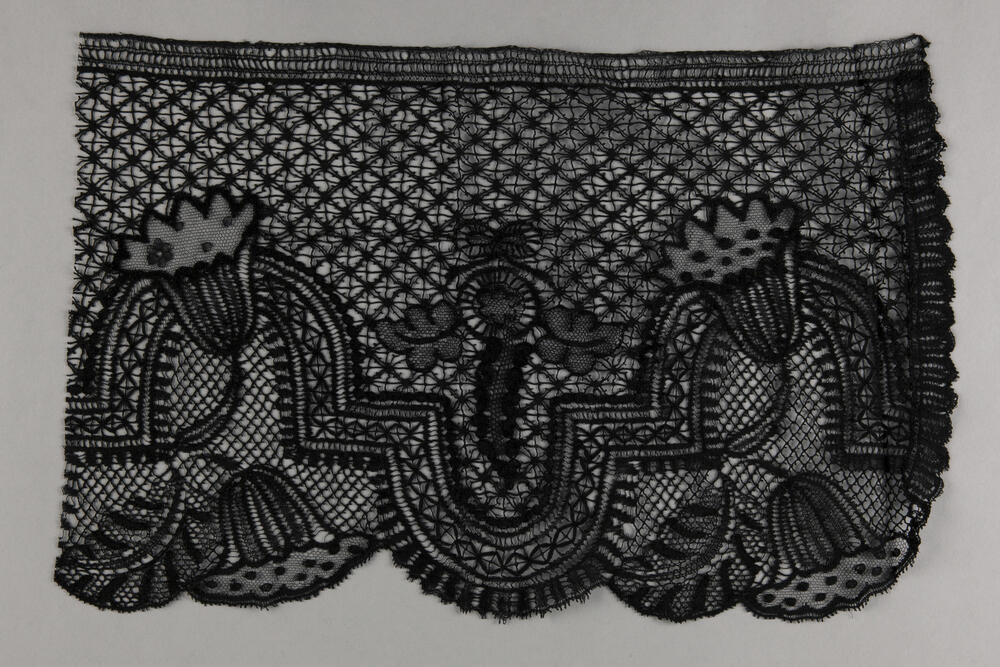 Zwarte kloskant uit Le Puy, 1875–1900