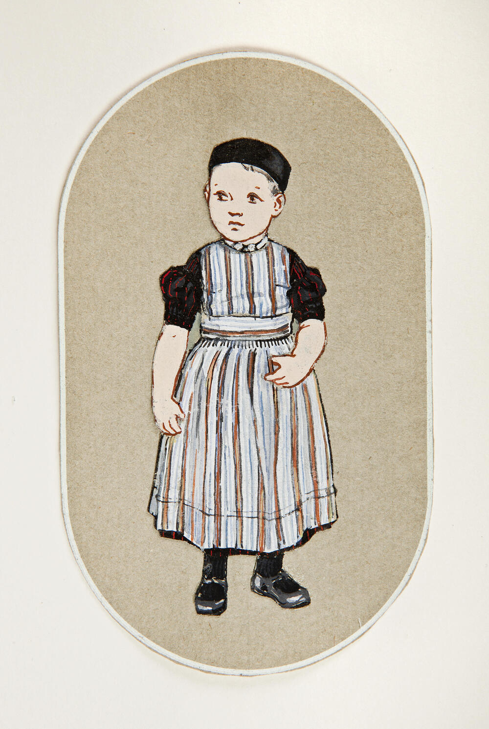 Jongen in rokkendracht, Volendam