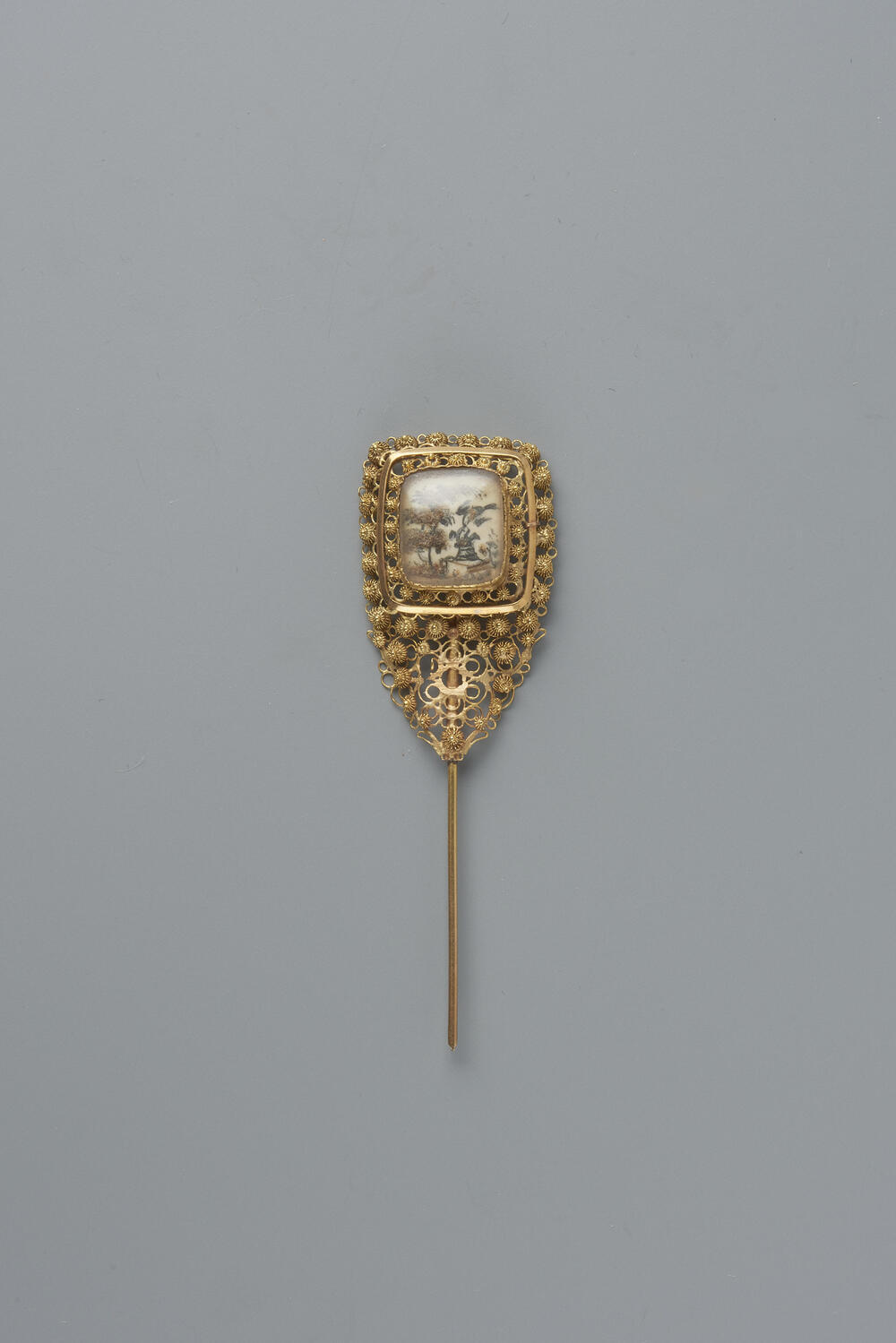 Kapspeld met haarwerk, Scharwoude, 1880–1890