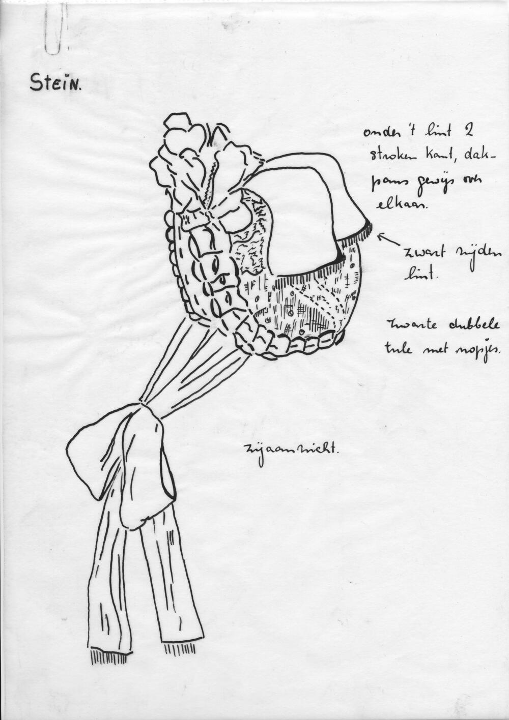 Tekening van een muts, Stein