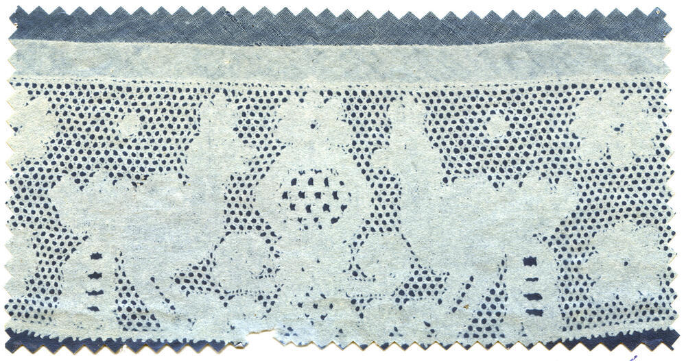 Detail hullekap met Parijse kloskant, Marken