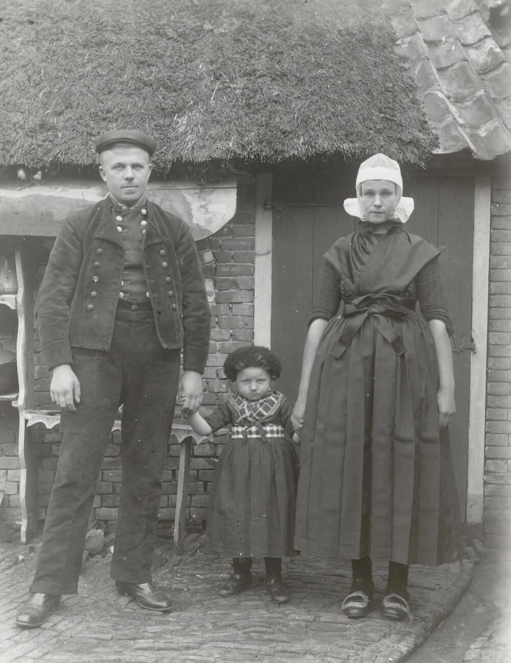 Familie Klooster-Visscher uit Rouveen, circa 1915