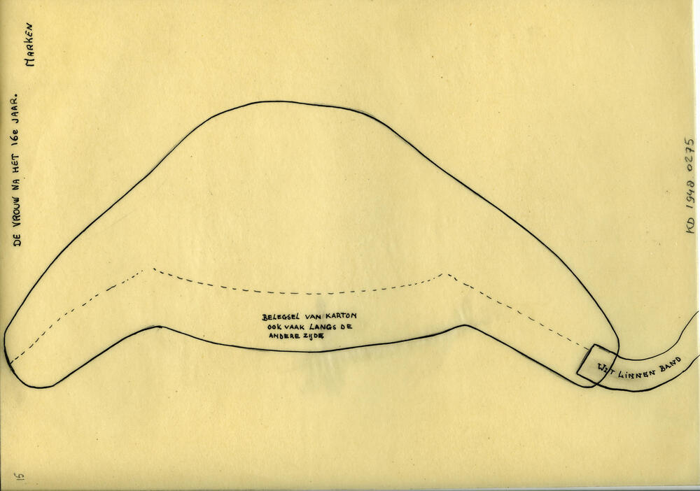 Tekening van een 'brief', Marken