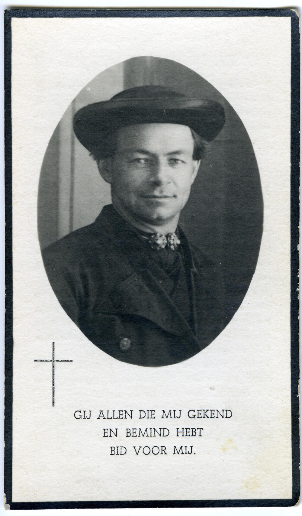 Bidprentje van Hubertus van 't Westeinde, 1952