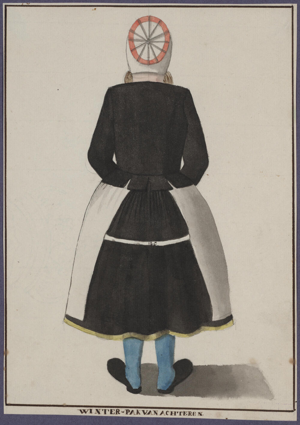 Vrouw in winterdracht, Marken, 1800–1900