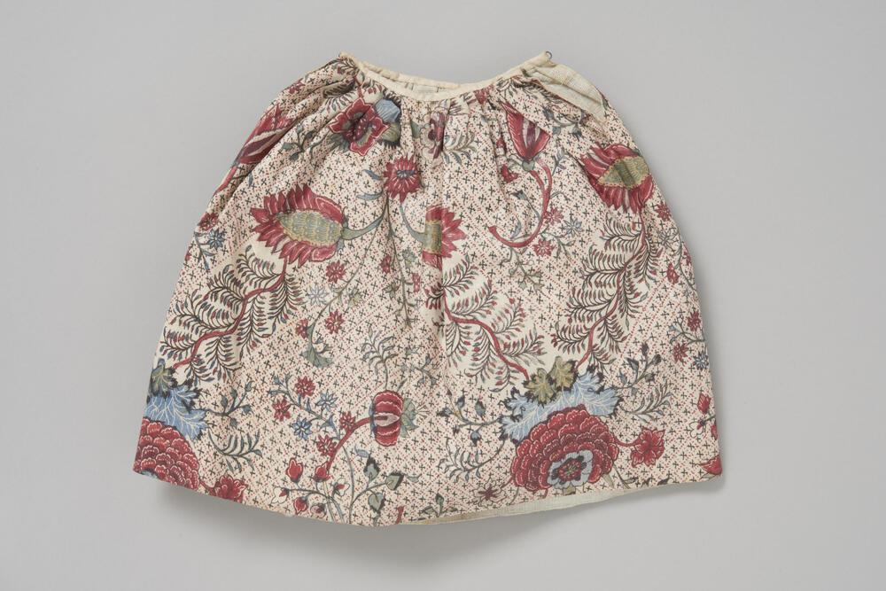 Poppenrokje van Indiase sits, Zaanstreek, 1750–1775