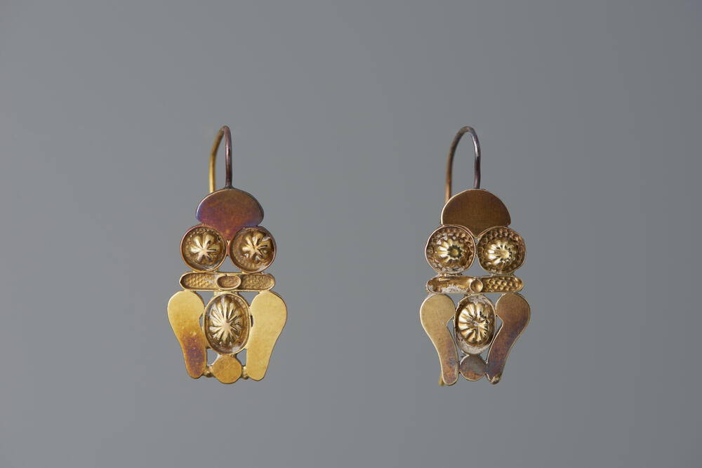 Paar oorhangers, Bunschoten, 1850–1860
