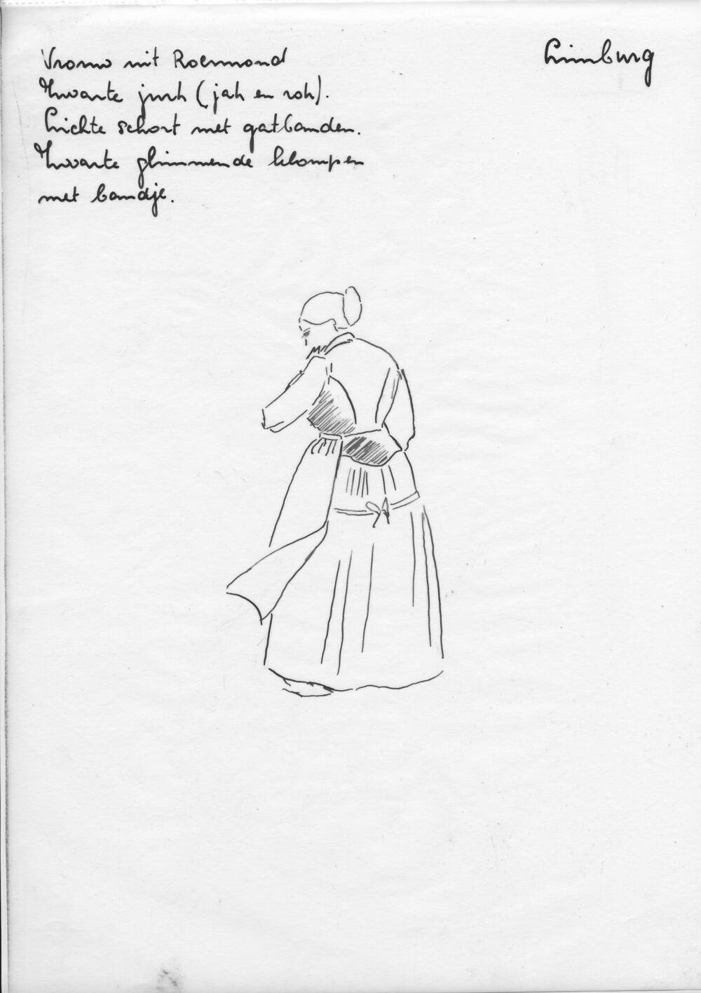 Tekening van een vrouw, Roermond