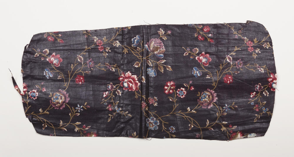 Bedrukte katoen met nachtgrond, 1750–1770