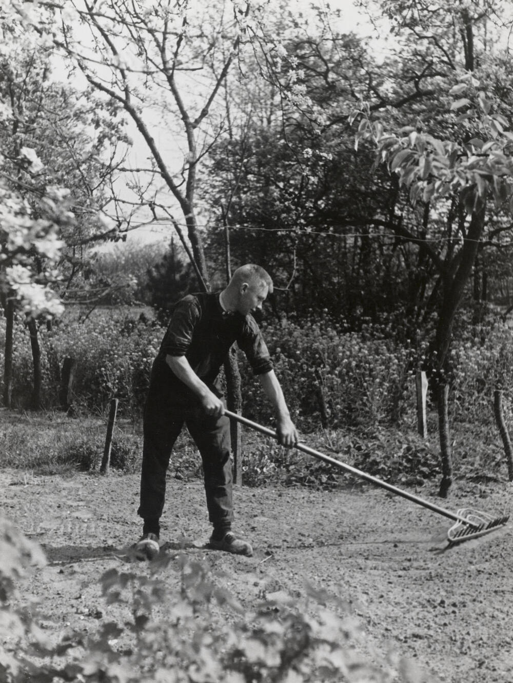 Man in werkdracht, Staphorst, 1944
