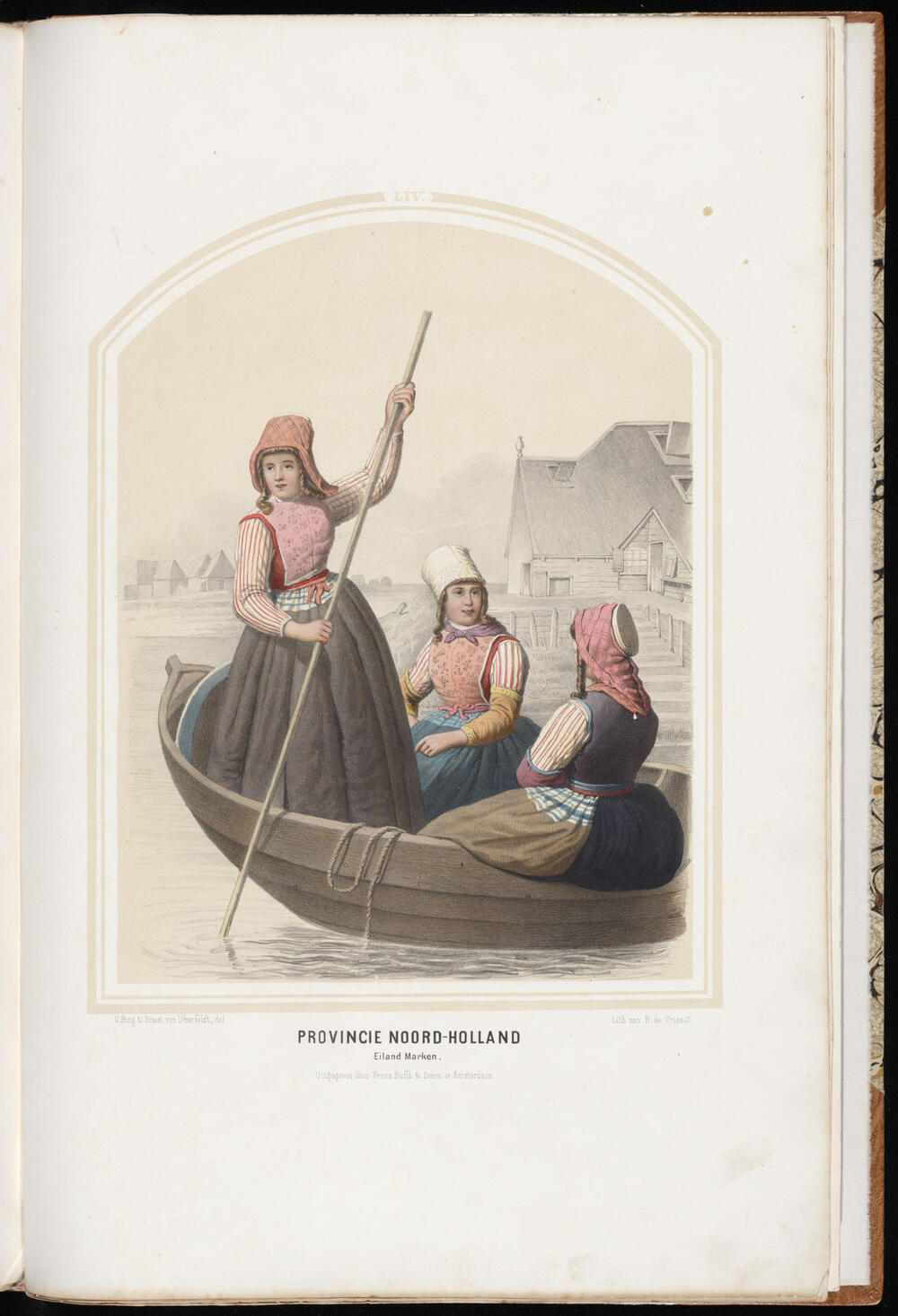 Marker vrouwen in een bootje