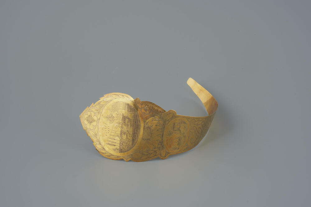 Gouden voorhoofdsnaald, Axel, 1868