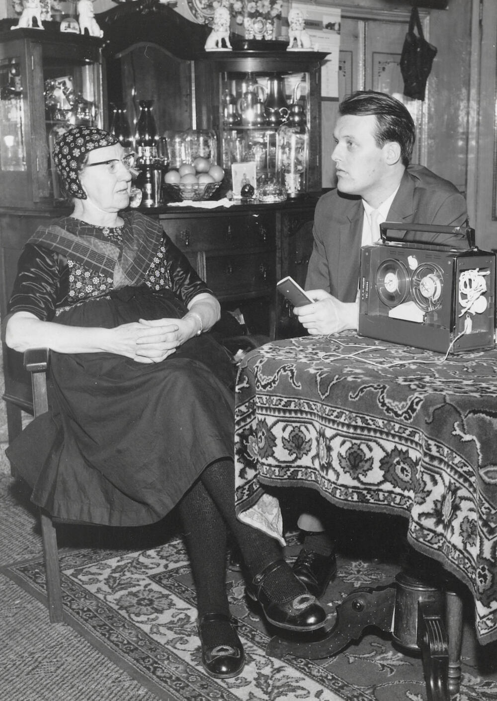 Herman Hagens interviewt Niesje Compagner-Tromp, Staphorst, 1969