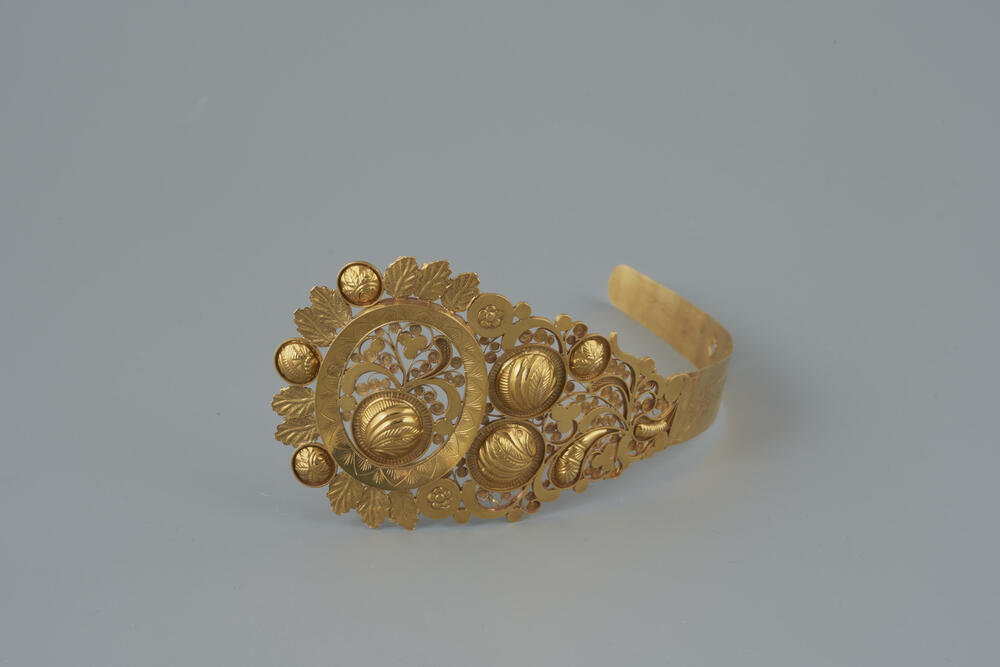 Gouden voorhoofdsnaald, Noord-Beveland, 1837