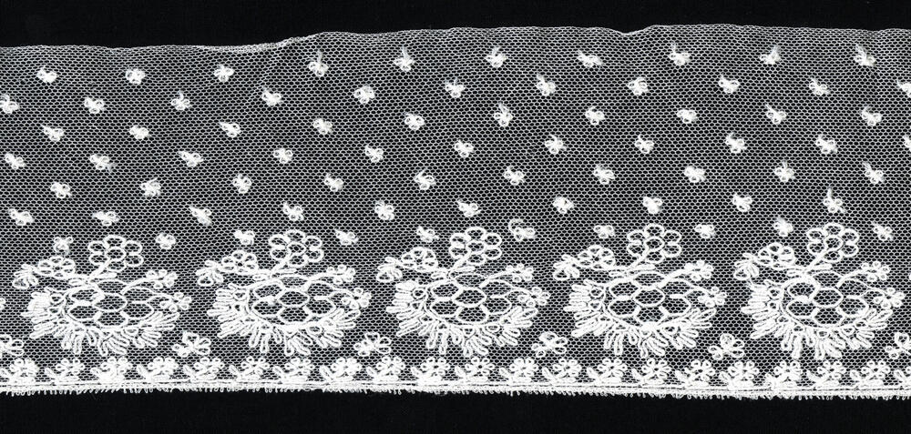 Strook versierde tule, Friesland, 1880–1940
