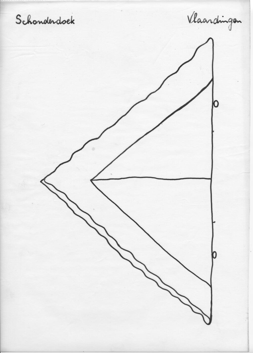 Tekening van een schouderdoek, Vlaardingen