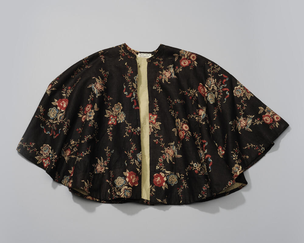 Korte cape of pelerine van bedrukte katoen, Friesland, 1775–1850