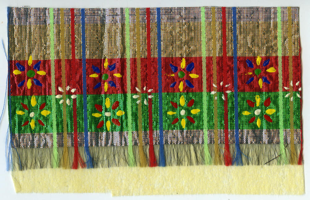 Kunstvezel met stipwerk opdruk, Staphorst en Rouveen, 1960–1980