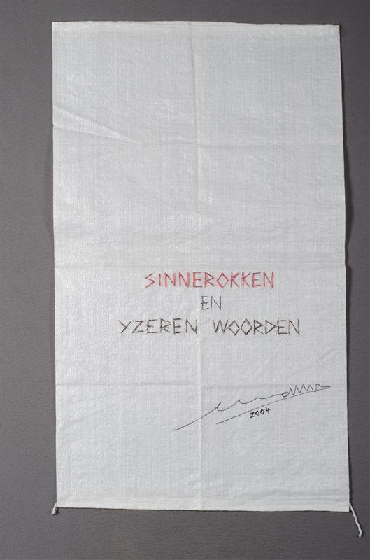 Zak behorend bij rok (uit het project 'Sinnerokken en IJzeren woorden')