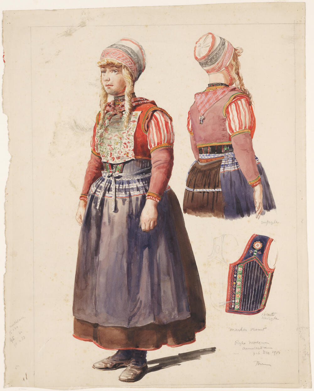 Marker vrouw, 1913