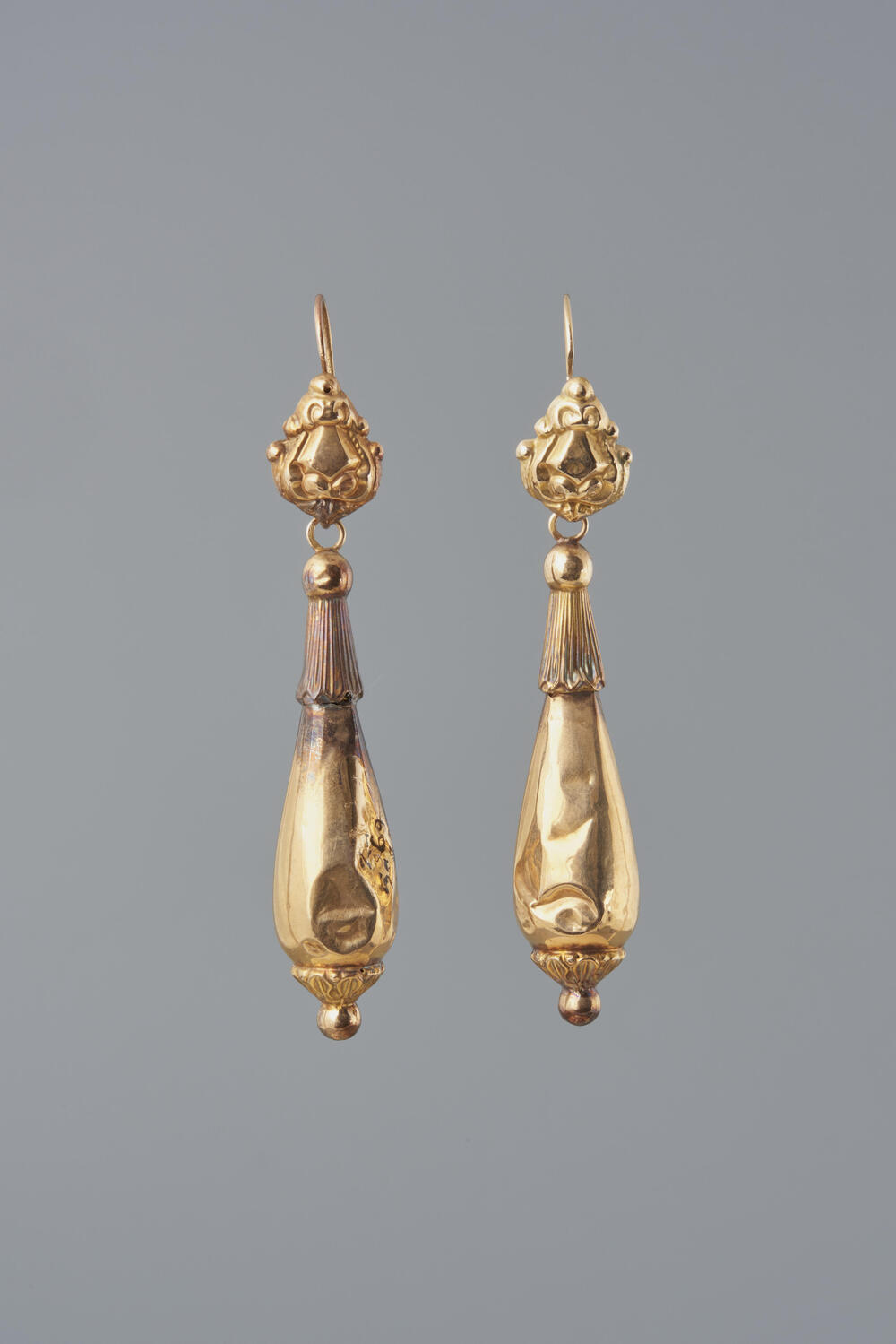 Paar gouden oorbellen, Noord-Brabant, 1832–1869
