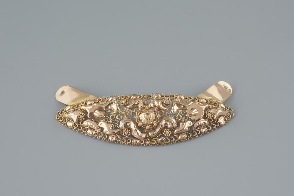 Gouden voorhoofdsplaat, Drenthe, 1886–1899