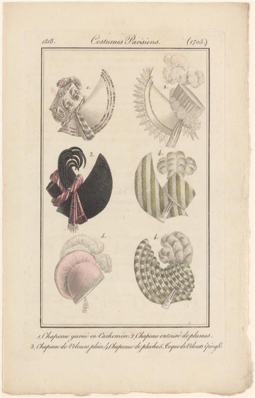 Modeprent uit Journal des Dames et des Modes nr 1705