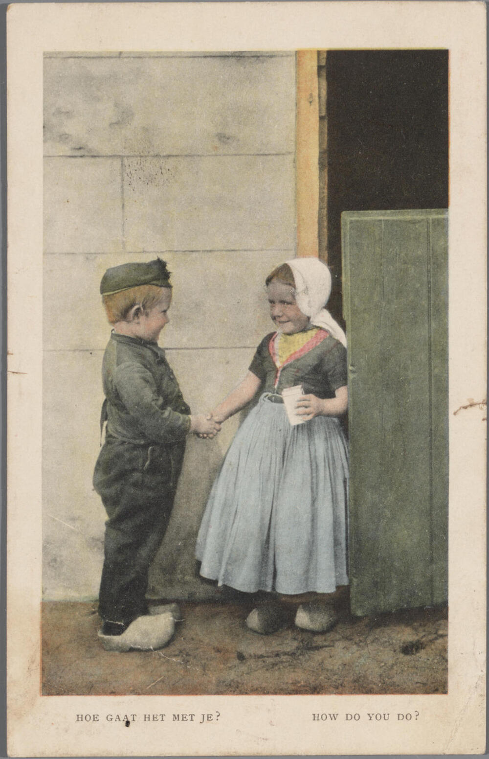 Jongen en meisje in Walcherse streekdracht, 1905–1920