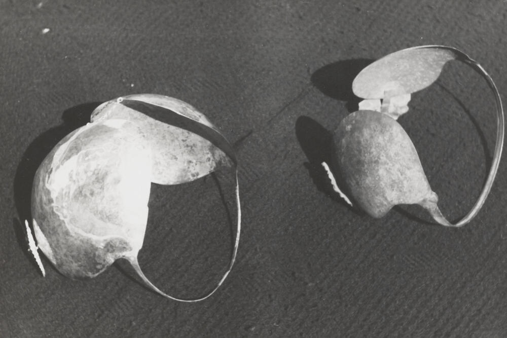 Oorijzers van het weeshuis, Workum, 1944