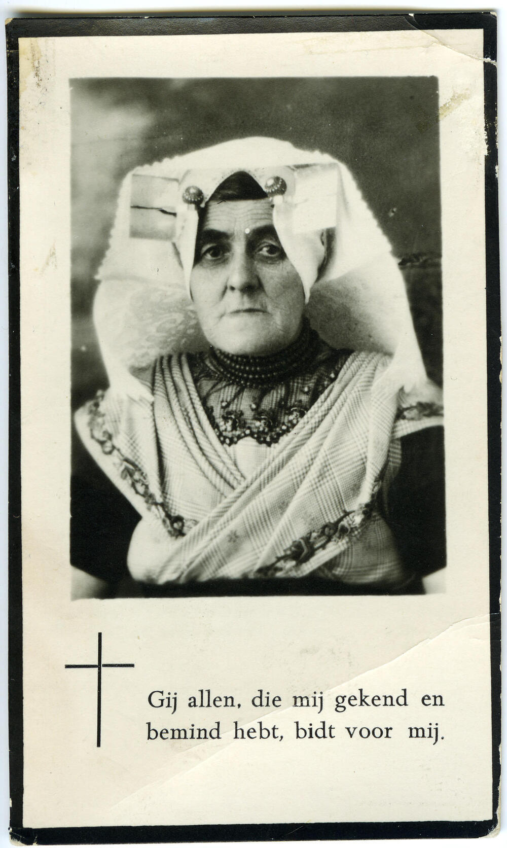 Bidprentje van Joanna Moison, 1955