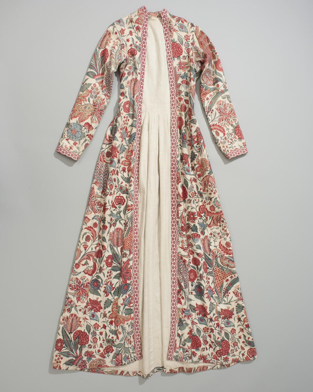 Vrouwenjas van Indiase sits, Hindeloopen, 1700–1750